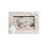 CORNICE PORTAFOTO ORIZZONTALE IN LEGNO PER BIMBO CON CUORICINI E CUP-CAKE AZZURRO E BIANCO (17672)