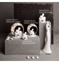 BOMBONIERA MATRIMONIO CLARALUNA BUSTO COPPIA CON SHOPPER 20203\SHOPPER