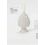 Profumatore pigna piccola con profumo in porcellana bianca (b5201)