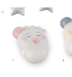 PIEDINO CON CAPPELLINO ROSA LUCE A LED (IQ3432)