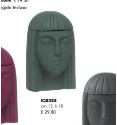 Portacandela viso in gres porcellanato verde (IQ8388)