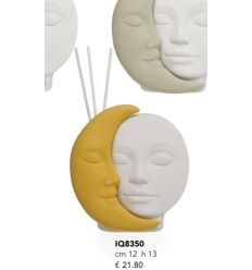 Profumatore mezza luna con viso color giallo (IQ8350)
