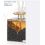 Profumatore bottiglia in vetro con decorazione mandala scura media (IQ8581)