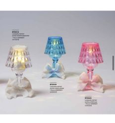Lampada mini led in plexyglass in varie colorazione con portaconfetti (b730\a)