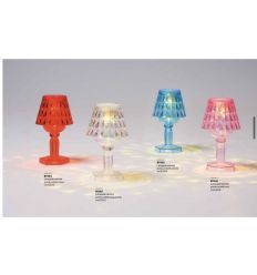 Lampada mini led in plexyglass in varie colorazione con portaconfetti (b730\a)