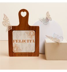 Tagliere in legno e ceramica FELICITA' (cl25059)