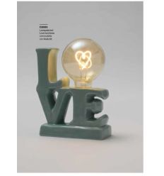 Lampada led LOVE turchese (c2003)