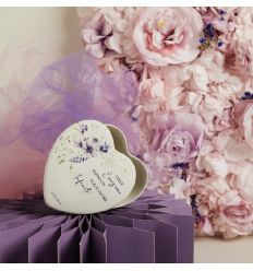 Scatola cuore decoro lilla (cl26025)