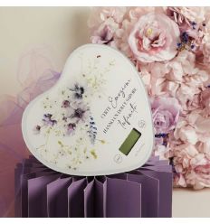 Bilancia cuore decoro lilla (cl26041)
