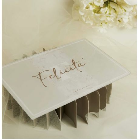 Tagliere in vetro decoro FELICITA' (cl26048)