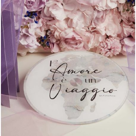 Vassoio girevole con decoro MONDO (cl26052)