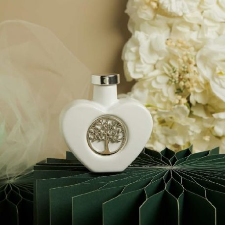 Oliera cuore con albero della vita silver (cl26078a)