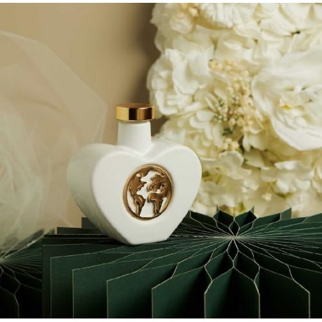 Oliera cuore con mondo oro (cl26079m)