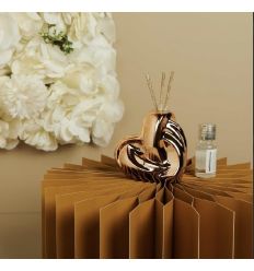 Diffusore cuore intrecciato piccolo oro rosa (cl26131)