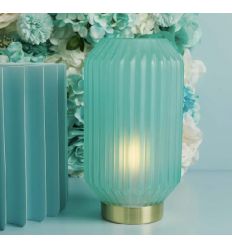 Lampada grande plissettata verde (cl26192)