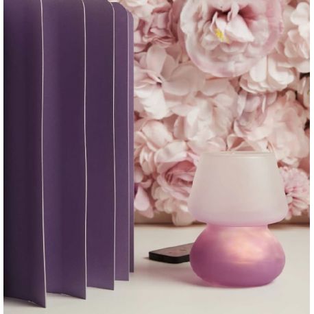 Lampada led lilla piccola con telecomando (cl26176)