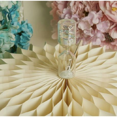 Clessidra in vetro bicolore bianco (cl26214)