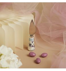 Coltellino da formaggio decoro lilla (cl26007)