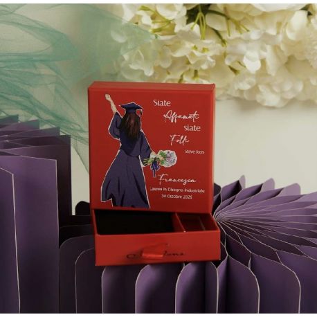 Scatolina confettata per laurea femmina (26326)