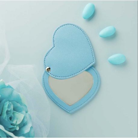 Specchietto cuore azzurro (cl26403)