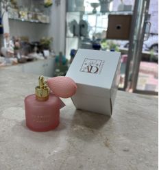 Portaprofumo rosa con spray con scritta (C5002)